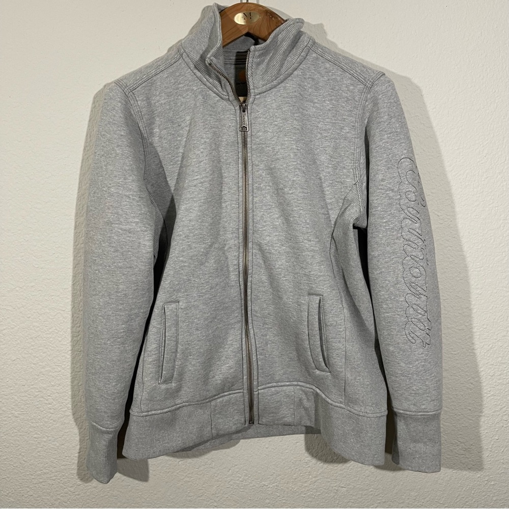 Carhartt Full Zip Sweatshirt High Neck Fleece Lined - Picture 7 of 16